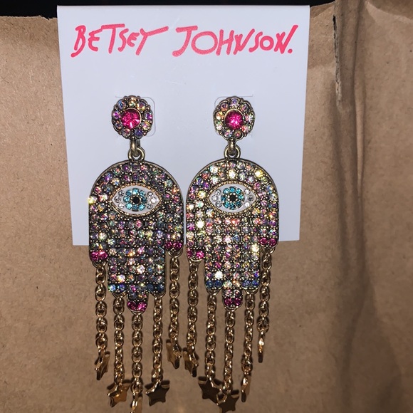 Betsey Johnson Jewelry - Betsey Johnson Evil Eye Earrings NWT